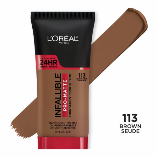 L'Oreal Paris Infallible Pro-Matte Foundation 113 Brown Suede Perspective: front
