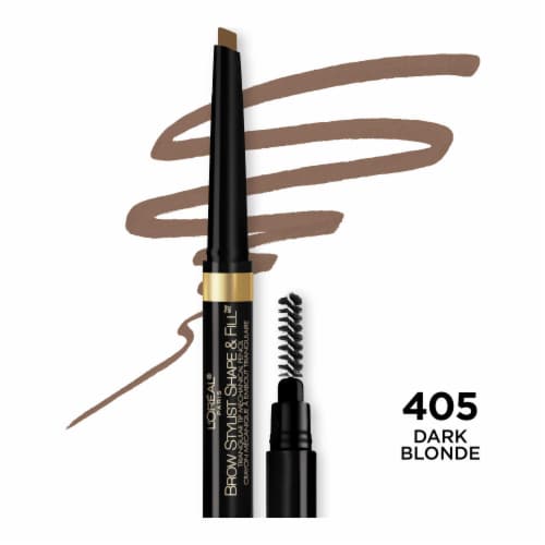 L'Oreal Paris Brow Stylist Shape And Fill 405 Dark Blonde Mechanical Eyebrow Pencil Perspective: front