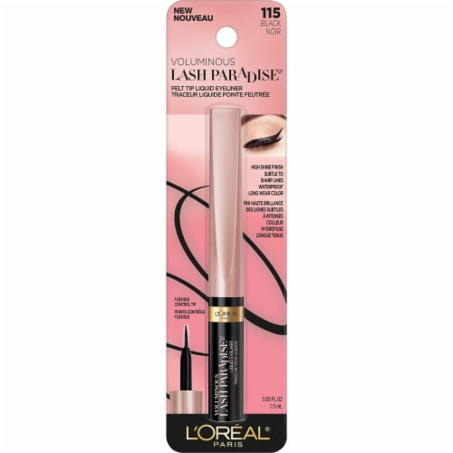 L'Oreal® Paris Voluminous Lash Paradise 115 Black Liquid Eyeliner Perspective: front