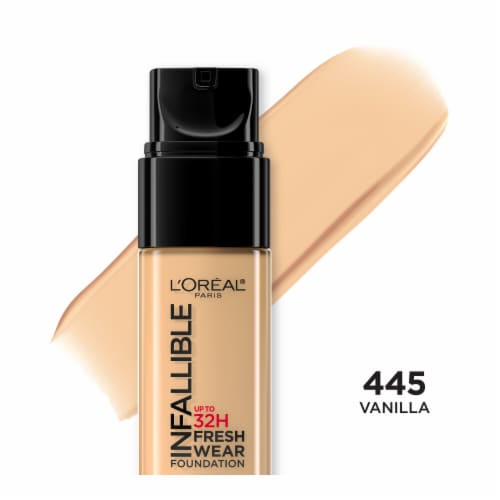 L'Oreal Paris Infallible 445 Vanilla Foundation Perspective: front