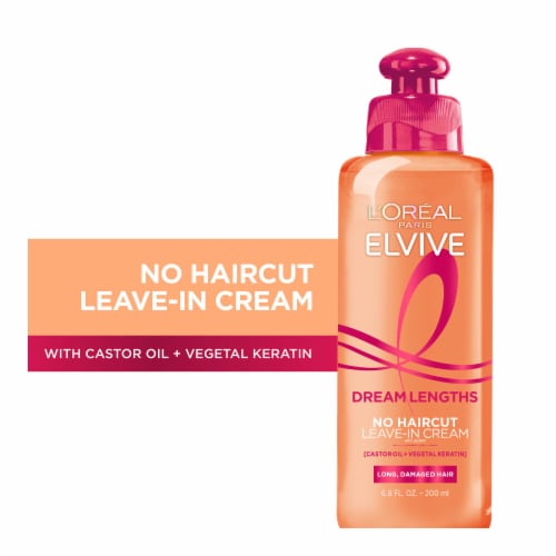L'Oreal Paris Elvive Dream Lengths No Haircut Cream Leave In Conditioner Perspective: front