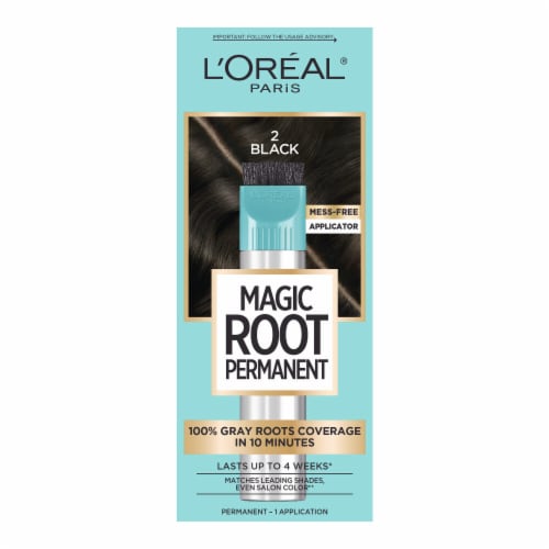 L'Oreal Paris Magic Root Rescue 2 Black Root Hair Coloring Kit Perspective: front