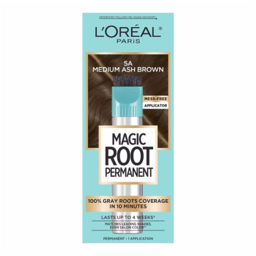 L'Oreal Paris Magic Root Rescue Root Coloring Kit Permanent 5A Medium Ash Brown Perspective: front