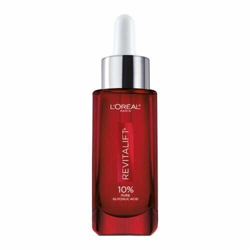 L'Oreal Paris Revitalift Derm Intensives Face Serum with 10% Pure Glycolic Acid Perspective: front