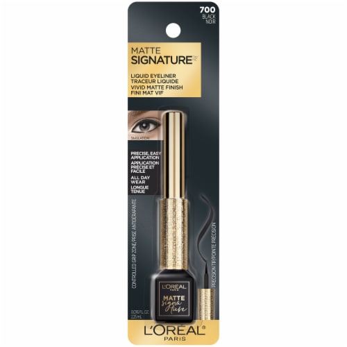 L'Oreal Matte Signature Liquid Dip Eyeliner 700 Black, 1 count - Super Markets