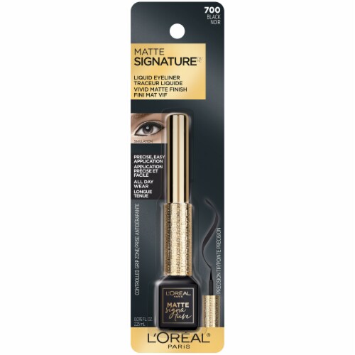 L'Oreal Matte Signature Liquid Dip Eyeliner 700 Black Perspective: front