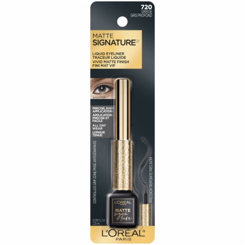 L'Oreal Paris Makeup Matte Signature Liquid Dip Eyeliner 720 Greige Perspective: front