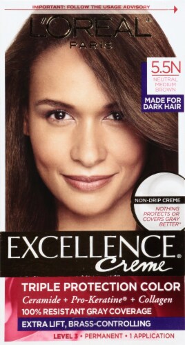 L'Oreal® Paris Excellence Creme Triple Protection  Medium Neutral Brown  Permanent Hair Color Kit, 1 ct - Metro Market