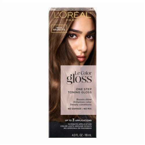 L'Oreal Paris Le Color Gloss Rich Brunette Toning Gloss Perspective: front