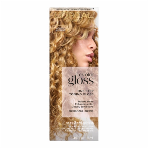 L'Oreal Paris Le Color Gloss Honey Blonde One Step Toning Gloss, 4.0 fl ...