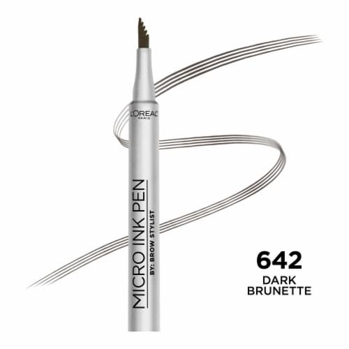 L'Oreal Paris Brow Stylist Micro Ink Pen 642 Dark Brunette Perspective: front