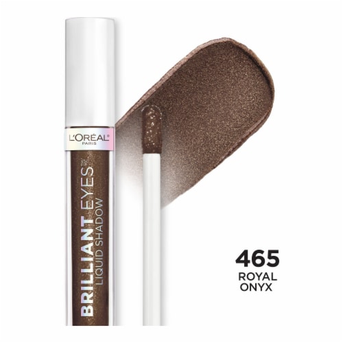 L'Oreal Paris Brilliant Eyes Shimmer Liquid Eye Shadow 465 Royal Onyx Perspective: front