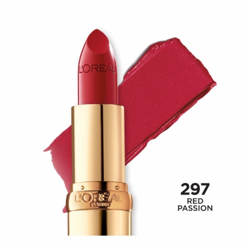 L'Oreal Paris Colour Riche Original Satin Lipstick 297 Red Passion Perspective: front