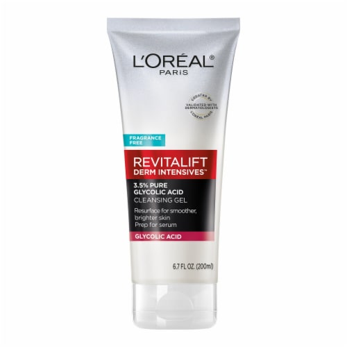 L'Oreal Paris Revitalift Derm Intensives Face Wash with 3.5% Glycolic Acid Perspective: front