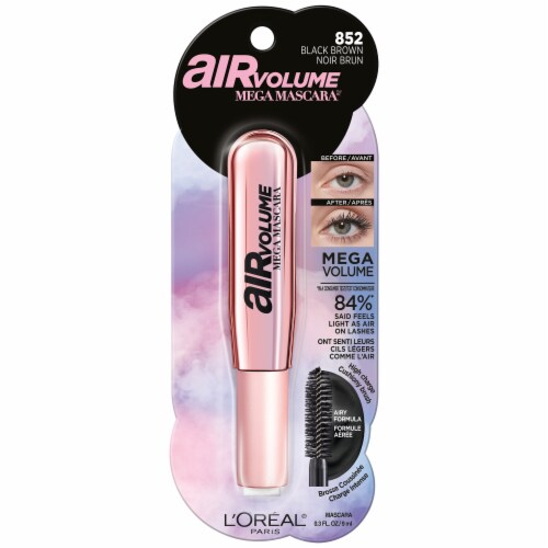 L'Oreal Paris® Black Brown Air Volume Mega Mascara Perspective: front