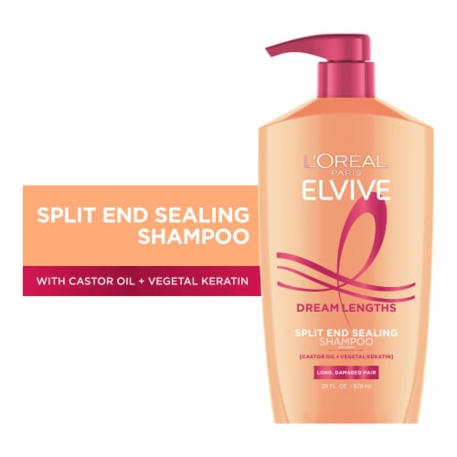 L'Oreal Paris Elvive Dream Lengths Shampoo for Long, Damaged Hair Perspective: front