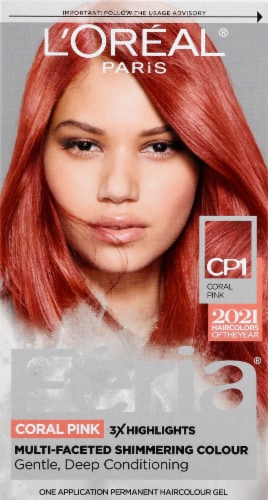 L'Oreal Paris Feria Coral Pink Hair Color Gel, 1 ct - Ralphs