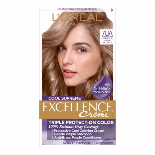 L'Oreal Paris Excellence Ultra Ash Dark Blonde Cool Supreme Permanent Gray  Coverage Hair Color,  ct - Dillons Food Stores