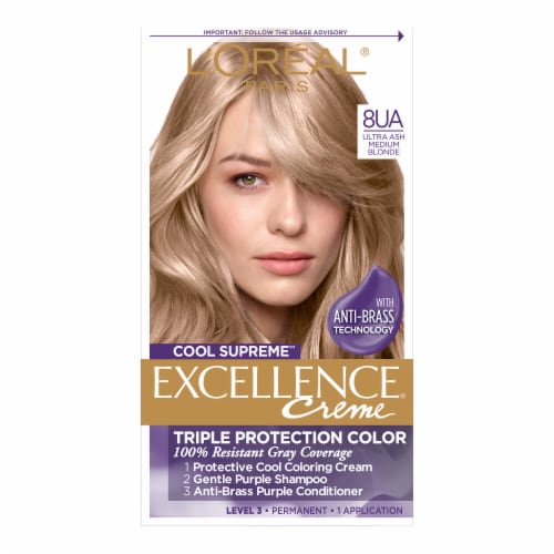 L'Oreal Paris Excellence Cool Supreme Ultra Ash Medium Blonde Permanent ...