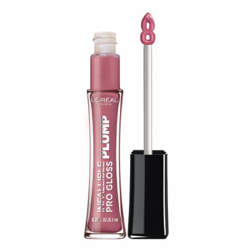 L'Oreal Paris Infallible Pro Gloss Plump Lip Gloss With Hyaluronic Acid 606 Mauve Glow Perspective: front