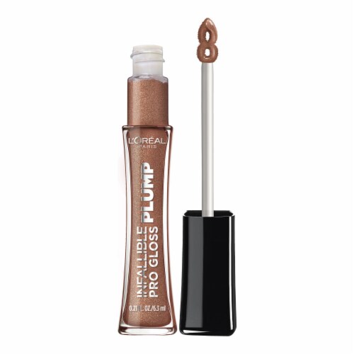 L'Oreal Paris Infallible Pro Gloss Plump Lip Gloss With Hyaluronic Acid 607 Sunlit Shimmer Perspective: front