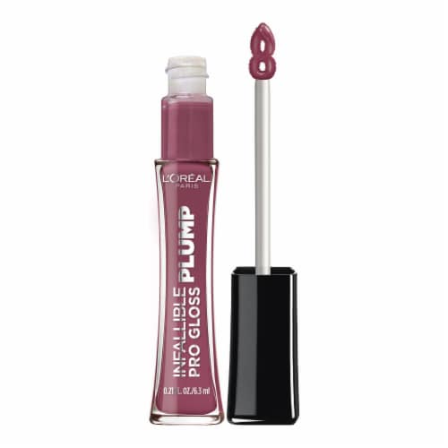 L'Oreal Paris Infallible Pro Gloss Plump Lip Gloss With Hyaluronic Acid 608 True Berry Perspective: front