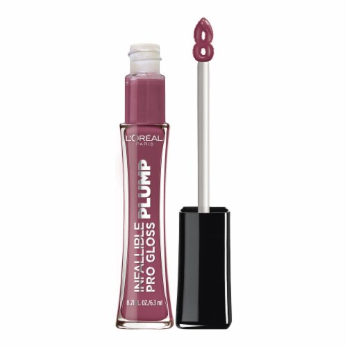 L'Oreal Paris Infallible Pro Gloss Plump Lip Gloss With Hyaluronic Acid 608 True Berry Perspective: front