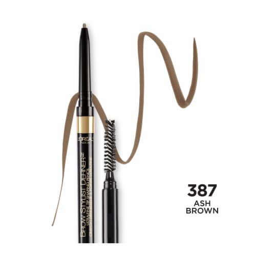 L'Oreal Paris Brow Stylist Definer Eyebrow Pencil Waterproof 387 Ash Brown Perspective: front