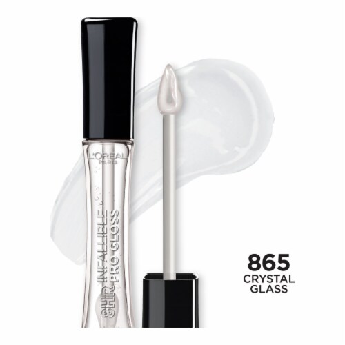 L'Oreal Paris Infallible 8 HR Pro Lip Gloss 865 Crystal Glass Perspective: front