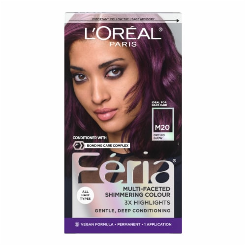 L'Oreal Paris® Feria® M20 Orchid Glow Permanent Hair Color Gel Perspective: front