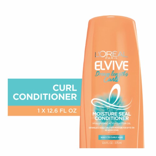 L'Oreal Paris Elvive Dream Lengths Moisture Seal Conditioner for Wavy to Curly Hair Perspective: front