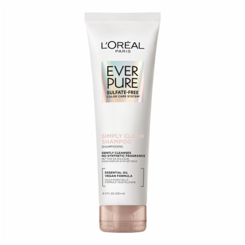 L'Oreal Paris EverPure Sulfate Free Simply Clean Shampoo with Essential Oil Perspective: front