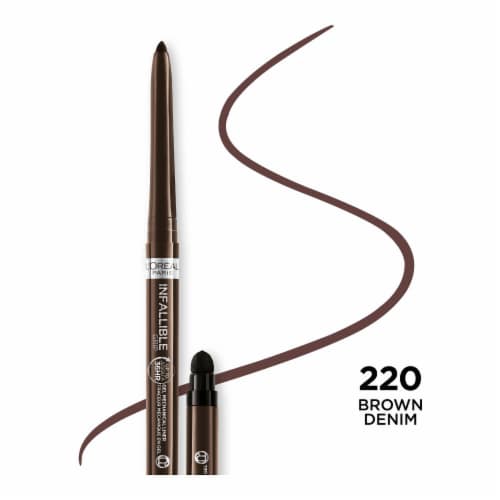 L'Oreal Paris Infallible Grip Mechanical Gel Eyeliner 220 Brown Denim Perspective: front
