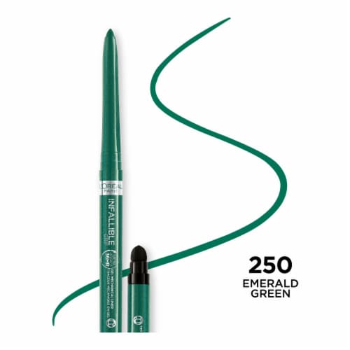 L'Oreal Paris Infallible Grip Mechanical Gel Eyeliner 250 Emerald Green Perspective: front
