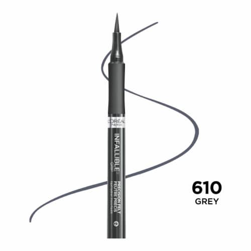 L'Oreal Paris Infallible Precision Felt Waterproof Eyeliner 610 Grey Perspective: front