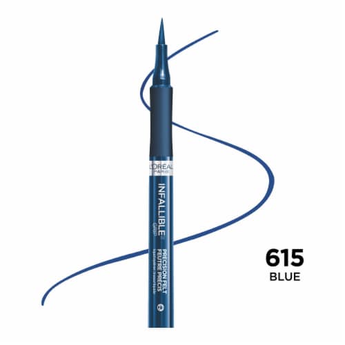 L'Oreal Paris Infallible Precision Felt Eyeliner Waterproof 615 Blue Perspective: front
