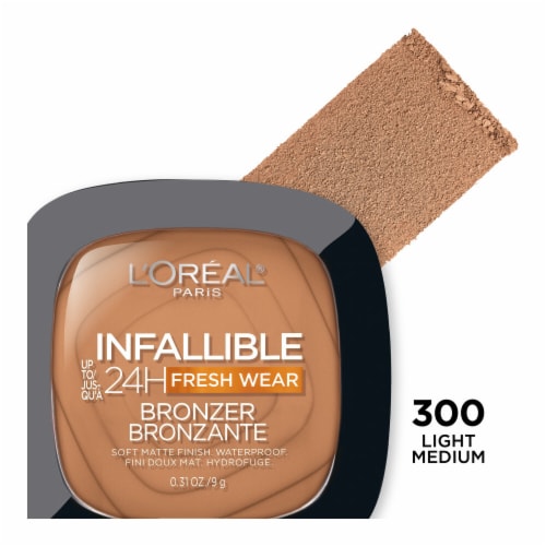 L'Oreal Paris Infallible Bronzer Fresh Wear Soft Matte 300 Light Medium Perspective: front