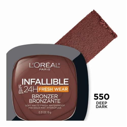 L'Oreal Paris Infallible Bronzer Fresh Wear Soft Matte 550 Deep Dark Perspective: front