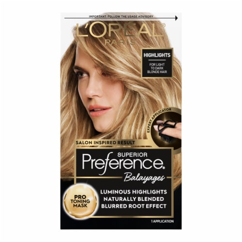 arve Drastisk fire L'Oreal Paris Superior Preference Light To Dark Blonde Balayage At-Home  Highlighting, 1.0 ct - Fry's Food Stores