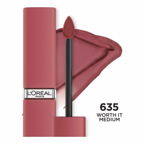 L'Oreal Paris Infallible Matte Resistance Liquid Lipstick 635 Worth It Medium Perspective: front