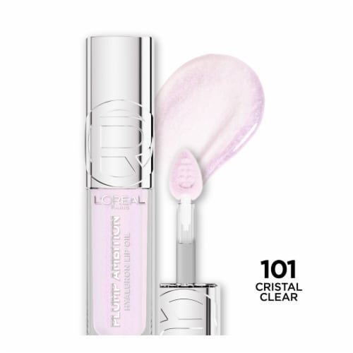 L'Oreal Paris Plump Ambition Lip Oil with Hyaluronic Acid 101 Cristal Clear Perspective: front