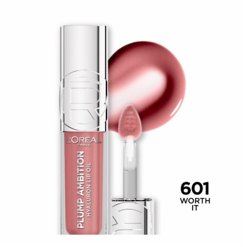 L'Oreal Paris Plump Ambition Lip Oil with Hyaluronic Acid 601 Worth It Perspective: front
