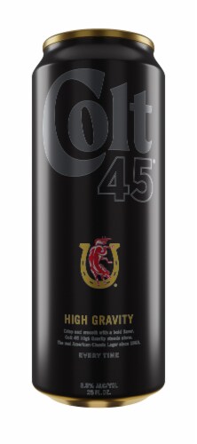 Colt 45 High Gravity Domestic Malt Beverage Single Can Perspective: front