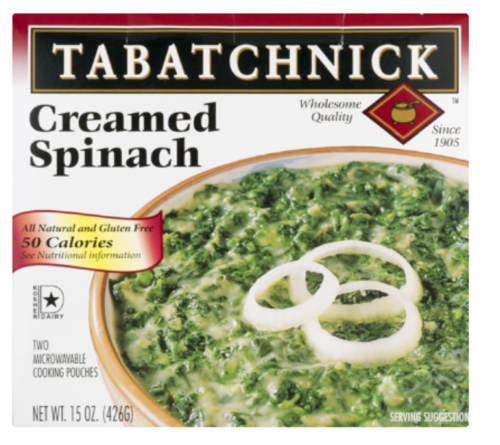 Tabatchnick Creamed Spinach Soup Perspective: front