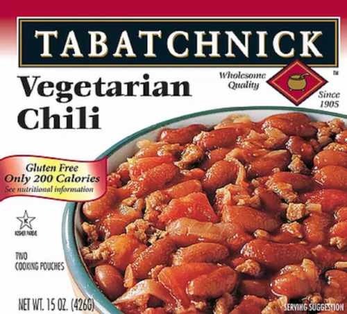 Tabatchnick Vegetarian Chili Perspective: front