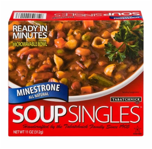 Soup Singles Minestrone Perspective: front