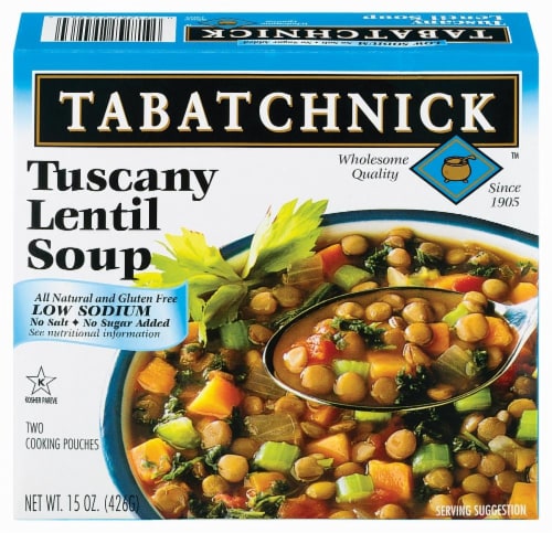 Tabatchnick Tuscany Lentil Soup Low Sodium Perspective: front