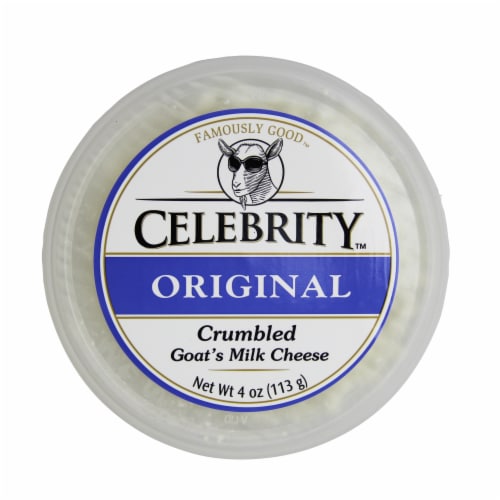 Goat, Plain Crumbled Cup Cel 4 Oz Perspective: front
