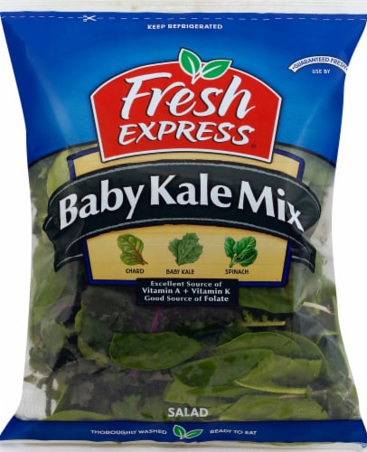 Fresh Express Baby Kale Mix Salad Perspective: front