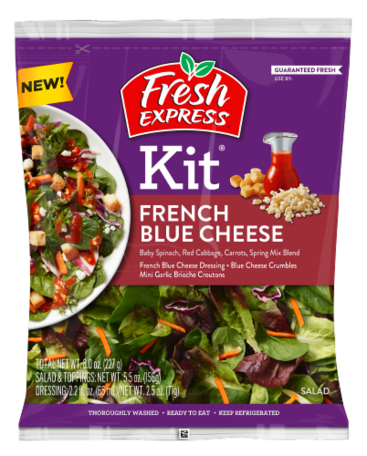 Fresh Express® French Blue Cheese Salad Kit Perspective: front